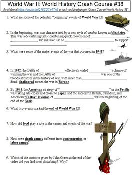 world war 2 crash course worksheet