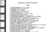 World History Crash Course Video Worksheets & Answer Keys