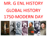 World History Curriculum: 1750-Modern Day, (English and Spanish)