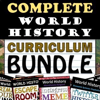 Preview of World History Curriculum - Full Course - 10th Grade - Google Drive Access!
