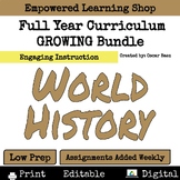 World History Curriculum: Growing Bundle, Lesson, Activiti