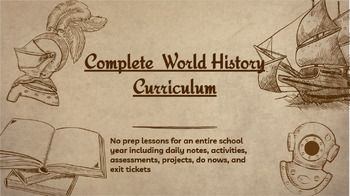 Preview of World History Curriculum (No prep for the entire year)