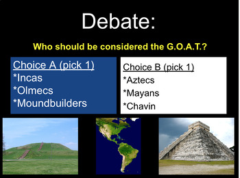 Preview of World History Debate: G.O.A.T. of the Early Americas? (Greatest of All-Time)