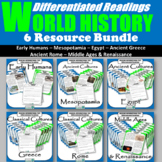 World History Differentiated Readings Bundle