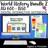World History Digital Interactive Notebook Social Studies 