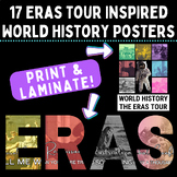 World History Eras and Units Printable Classroom Posters