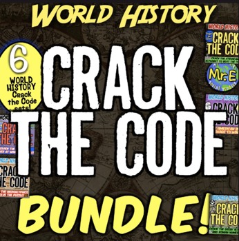 Preview of World History Escape Room Bundle | 6 Escape Room Activities for World History