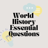World History Essential Questions