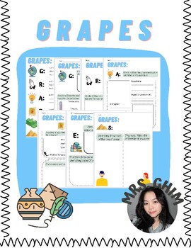 Preview of World History- GRAPES Worksheet