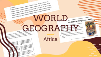 Preview of World History/Geography: Africa Unit