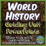 World History I Guided Notes & PowerPoint Activities for 1
