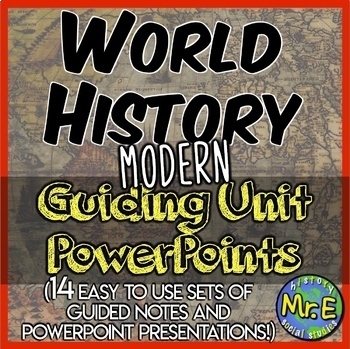 Preview of World History II PowerPoint Bundle: 14 Guided Note Sets for Modern World History