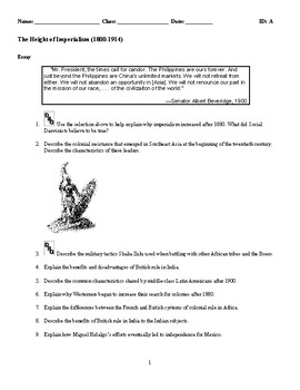 essay questions on british imperialism