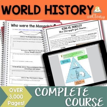 Preview of World History Complete Course Curriculum with Lesson Plans