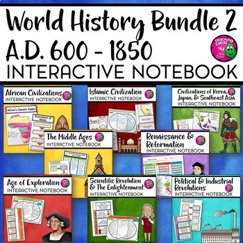 Preview of World History Interactive Notebook Social Studies BUNDLE 2
