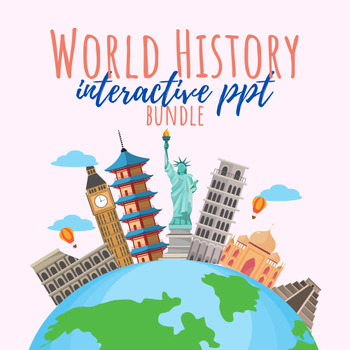 Preview of World History Interactive PPTs Bundle