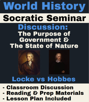 Preview of World History - John Locke & Thomas Hobbes: Socratic Seminar