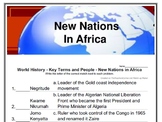 World History - Key Terms and People - (81) New Nations in Africa