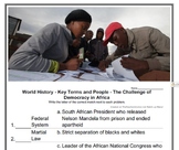 World History - Key Terms and People - (85) The Challenge 