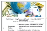 World History - Key Terms and People - (90) Global Economi