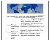 World History - Key Terms and People - (91) Global Securit