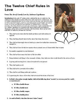 Preview of World History:Knights,Chivalry Codes of Conduct Reading and SAT Style questions