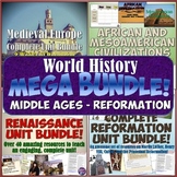 World History MEGA Bundle #3: Middle Ages - Reformation
