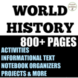 World History Middle school Curriculum Bundle