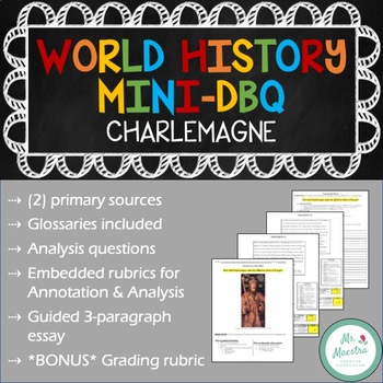 Preview of World History Mini-DBQ: Charlemagne
