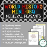 World History Mini-DBQ: Medieval Peasant Life