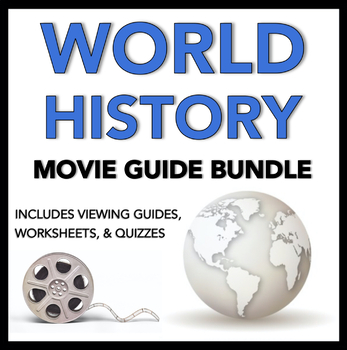 Preview of World History Movie Guide BUNDLE: Viewing Guides, Worksheets, and Quizzes