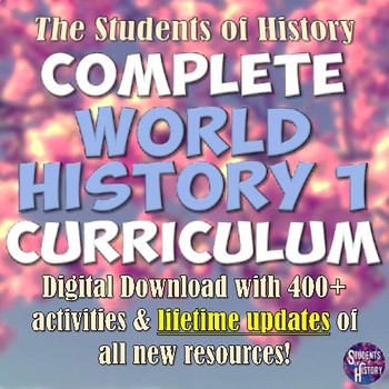 Preview of World History 1: Complete Curriculum Bundle: Projects, Activities & Lessons