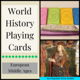 World History Playing Cards: European Middle Ages