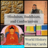 World History Playing Cards: Hinduism, Buddhism, and Confu