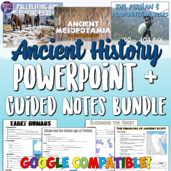 Preview of World History PowerPoint Bundle Part 1: Prehistory - Islamic Empires