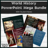 World History PowerPoint Mega Bundle: Multiple Formats & w