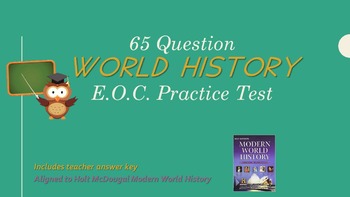 World History Practice End of Course (EOC) Exam