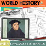 World History Renaissance & Reformation Interactive Notebo
