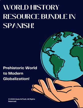 Preview of World History Resource Bundle in Spanish! (¡Paquete de Historia Mundial Español)