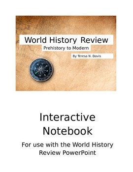 Preview of World History Review Interactive Notebook