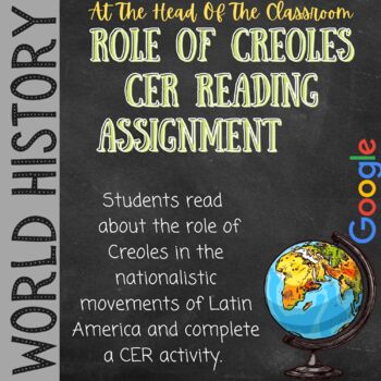 Preview of World History: Role of Creoles in Latin American Nationalistic Movements CER