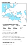 World History: Roman Empire Map Activity