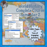 World History SEMESTER 2 COMPLETE UNITS Everything for Wor