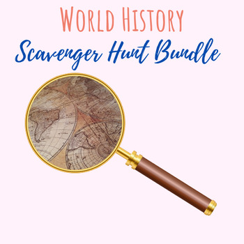 Preview of World History Scavenger Hunt Bundle