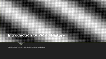 Preview of World History: Teaching through themes