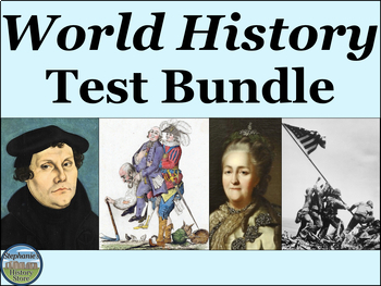 Preview of World History Test Bundle