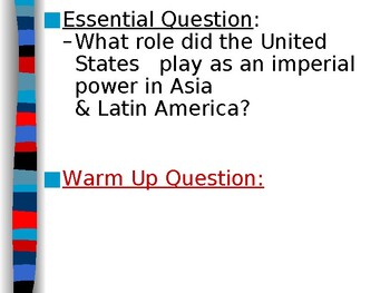 Preview of World History-Unit 10-Imperialism and the U.S. PPT/Lecture