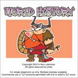 World History Volume 1 Cartoon Clipart for ALL grades