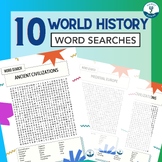 World History Word Search Bundle - End of the Year / After