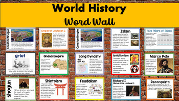 Preview of World History World Wall